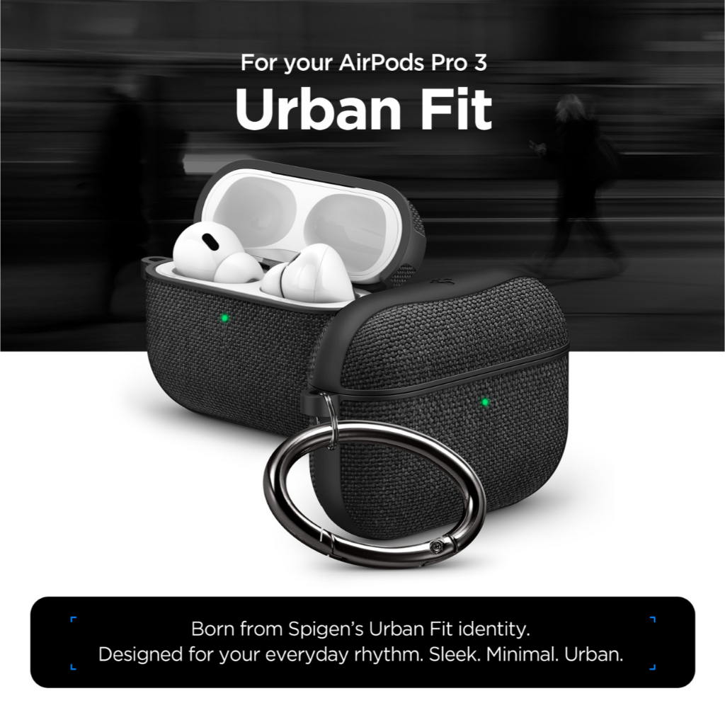 SPIGEN Special Live Case For AirPods Pro 3 Urban Fit Hard Cover Fabric Hook Anti Crack Slim Casing - Gambar 2