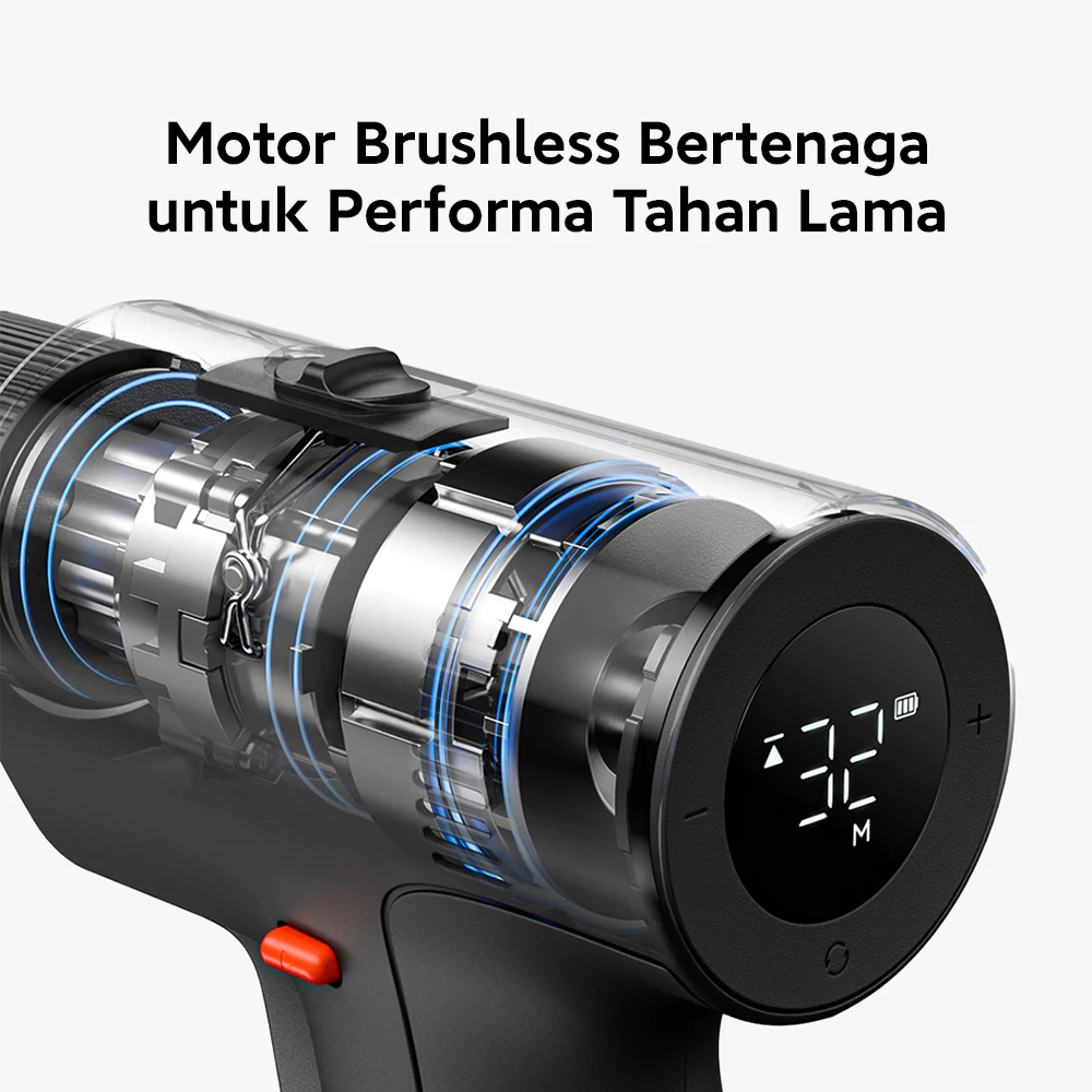 Xiaomi Mijia Brushless Cordless Drill 2 / Motor Brushless Performa Tahan Lama / Baterai Tahan hingga 200 Pengeboran Sekali Charge / Gearbox Baja Karbon & 32 Level Torque Presisi / Bit Lengkap Self-locking Chuck [Xiaomi Official Store] - Gambar 2