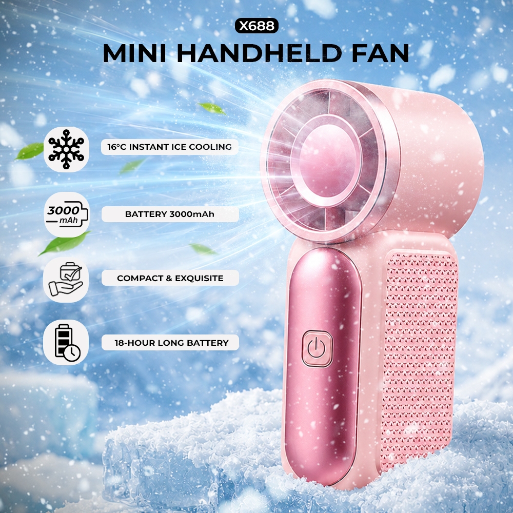 MATEI X-688 Kipas Angin Mini Genggam High Speed Kipas Mini Portable 20000Rpm