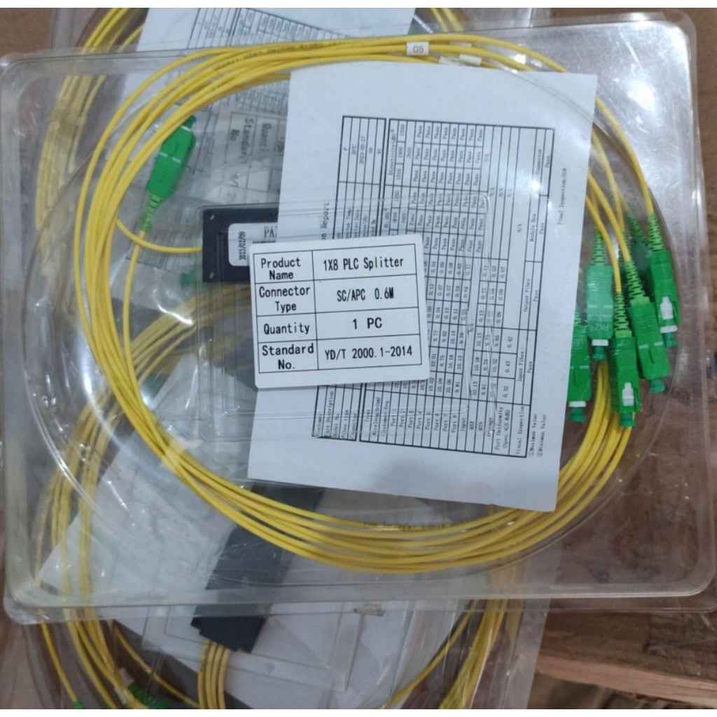 PAZ Spliter Mini PLC 1:8 APC UPC Densia Modular Fiber Optik | Shopee ...