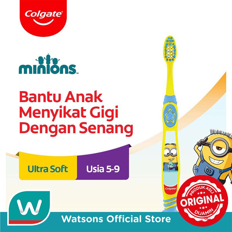 Colgate Kids Minion Ultra Soft Toothbrush 5-9 Tahun - Sikat Gigi Anak