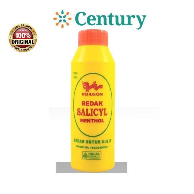 DRAGON BEDAK SALICYL MENTOL 100GR/ BEDAK GATAL / PERAWATAN TUBUH /BIANG KERINGAT - Gambar 3