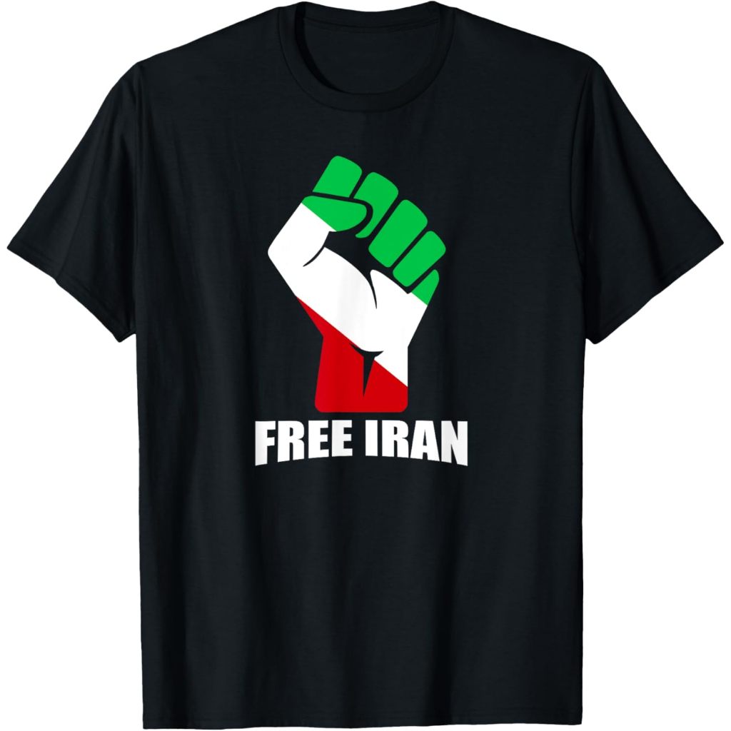 Free Iran unity fist logo in T-Shirt Pahlavi flaga T-Shirt | Shopee ...