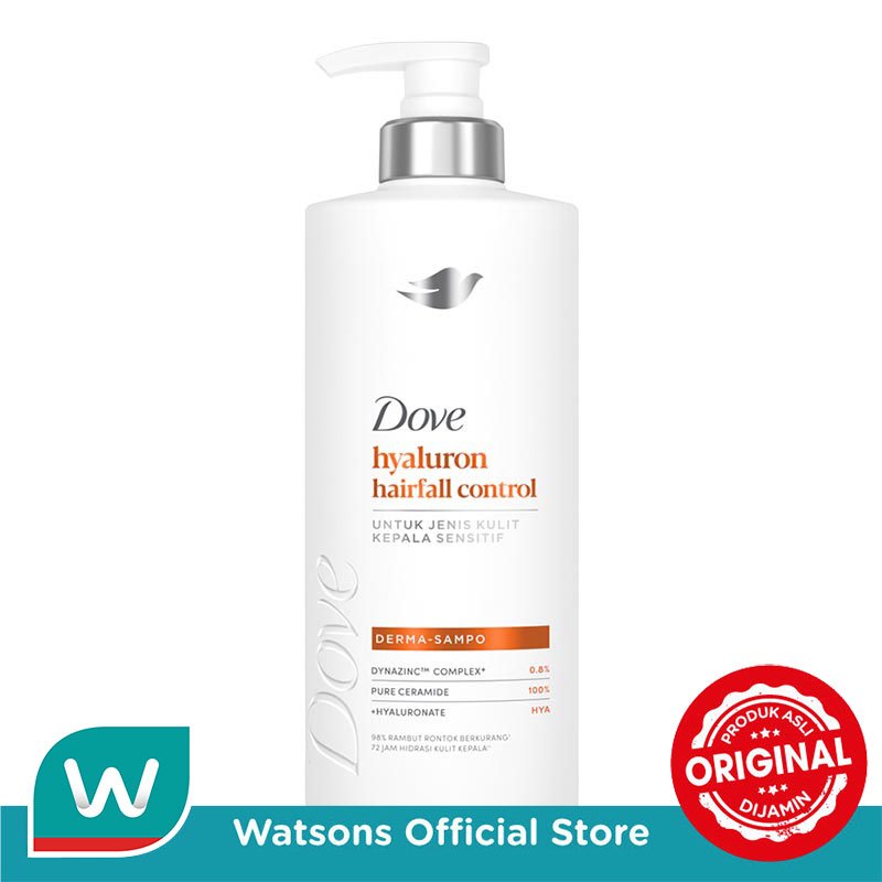 Dove Shampoo Hyaluron Hairfall Control 400ml - Gambar 2
