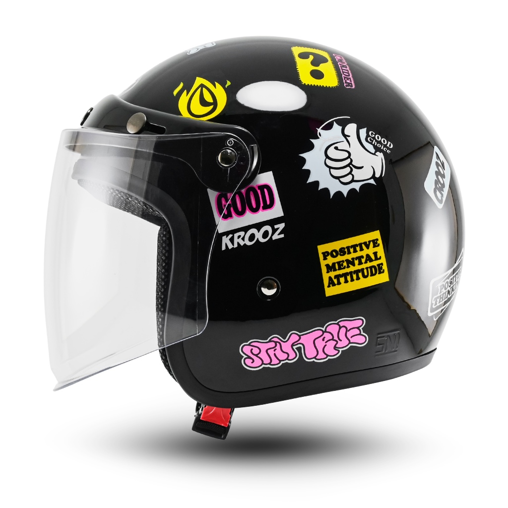 Helm Retro Helm Bogo Wanita Pria Motif SNI Terbaru