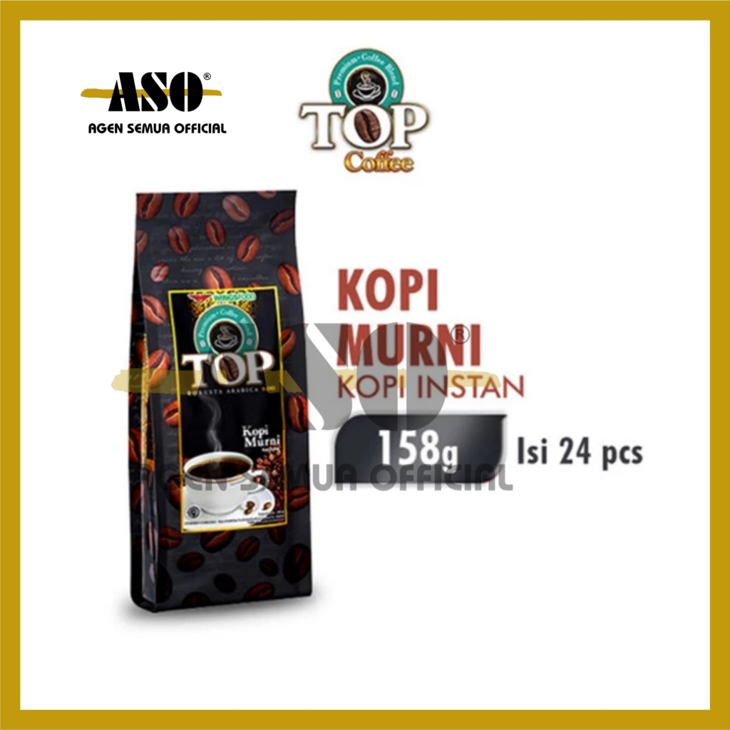 Top Coffee kopi instant murni 158gr PROMO !!!