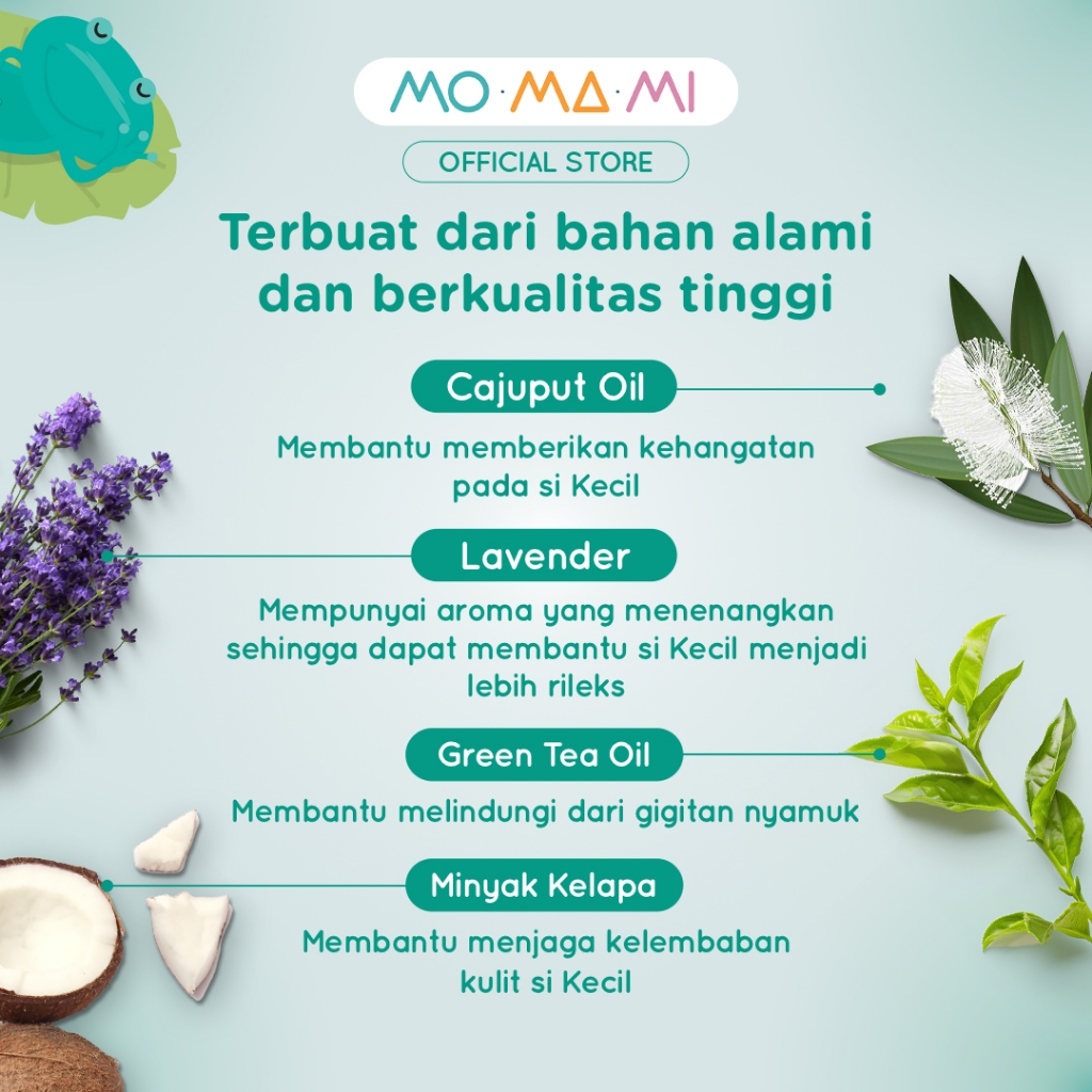 Momami Snuggly Telon Oil 100ml - Minyak Telon dengan Lavender Penghangat Tubuh Bayi - Medicated - Gambar 2