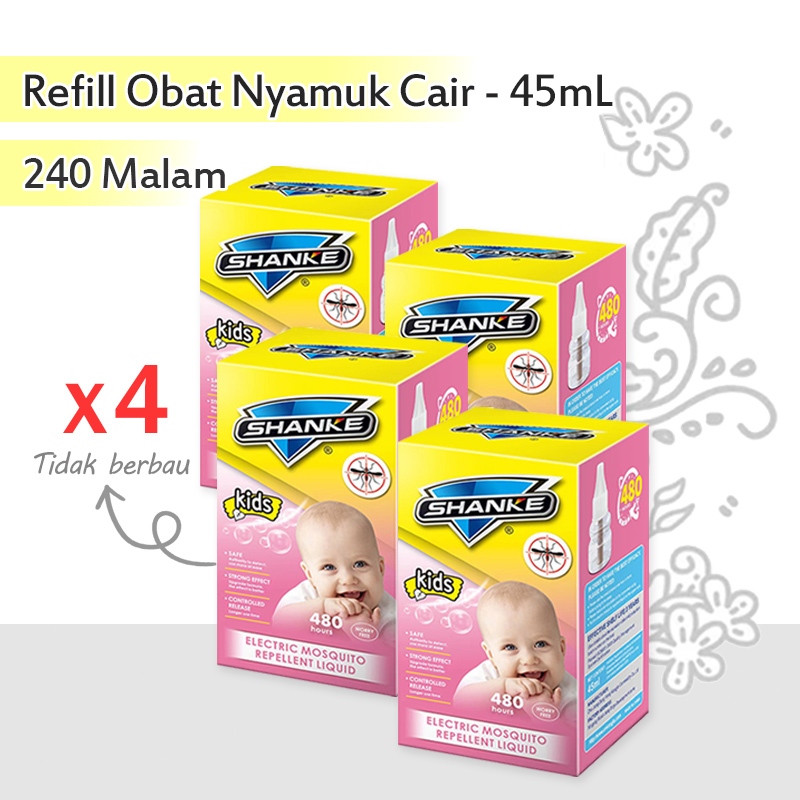 4 Botle Refill Anti Nyamuk Elektrik Odorless Aman Untuk Bayi