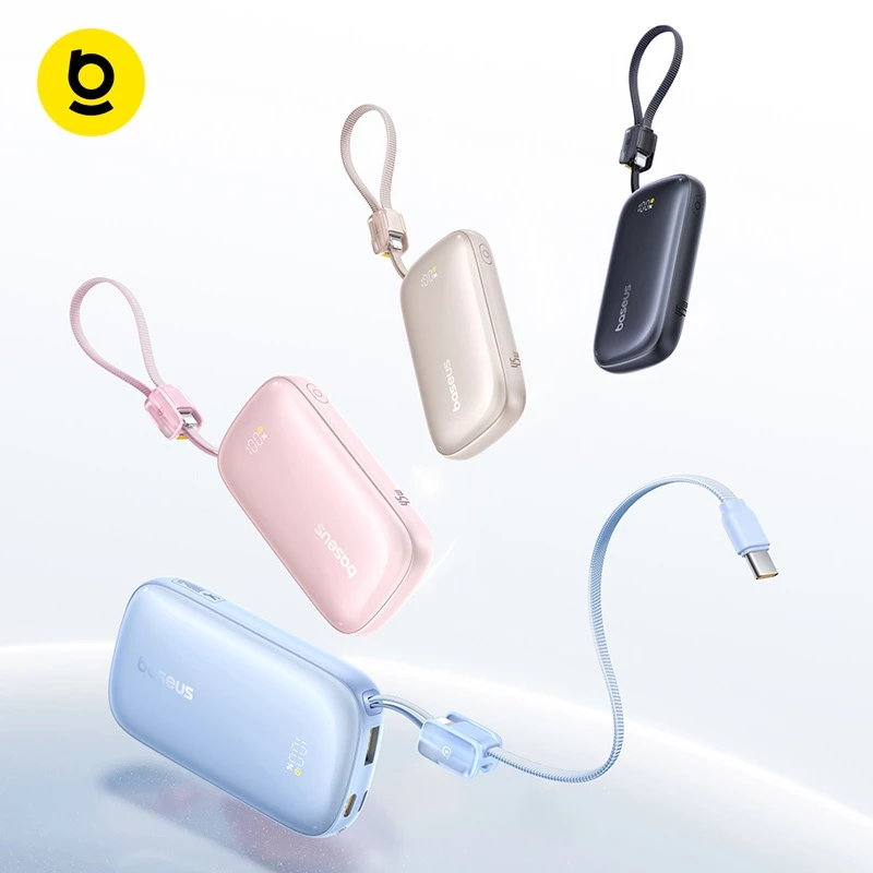 Baseus 45W EnerFill FC21 Qpow 3 Ultra Digital Display Power Bank with Detachable Cable 10000mAh/20000mAh With CCC