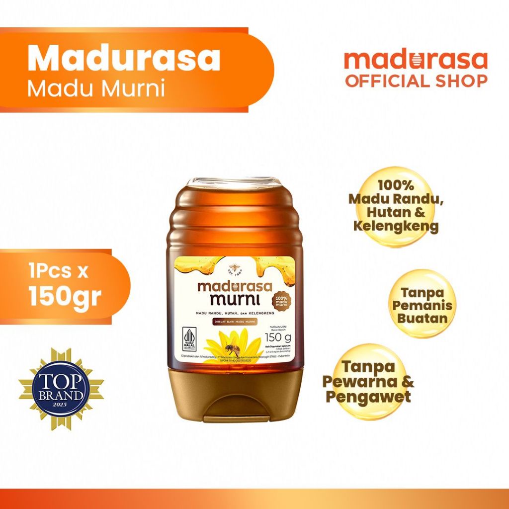 Madurasa Murni 150gr - Madu Asli Randu Madu Hutan Kelengkeng