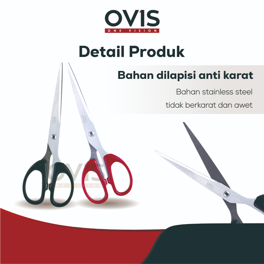 Gunting Besi Tajam Anti Karat / Scissor Stainless Steel 180 mm 210 mm - Gambar 2