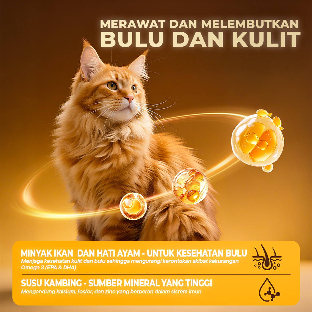 PAWZIO TRIAL Puff Cat Food 100 Gr – Pigeon Meat & Goat Milk Makanan kucing grain free tinggi protein dengan teknologi pure meat infusion - Gambar 2