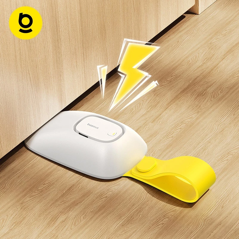 Baseus Heyo Door Stop Alarm Moon White (Includes AAA Battery x 1)