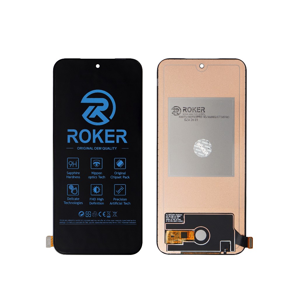 ROKER LCD TOUCHSCREEN INFINIX GT 30 X6876/X6873/X6885/SPARK 40 PRO FULLSET