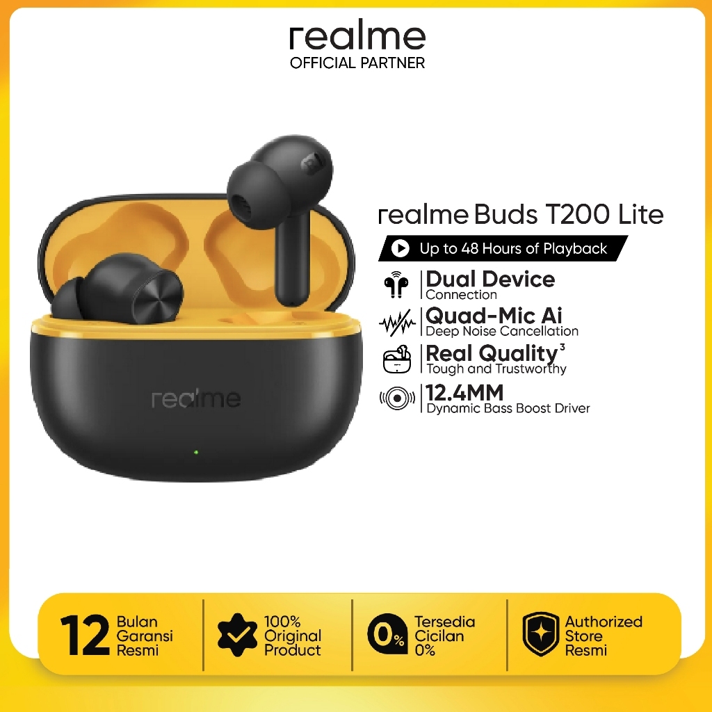 [BUNDLING] realme C100x 6GB/128GB + T200 Lite bundle - Gambar 3