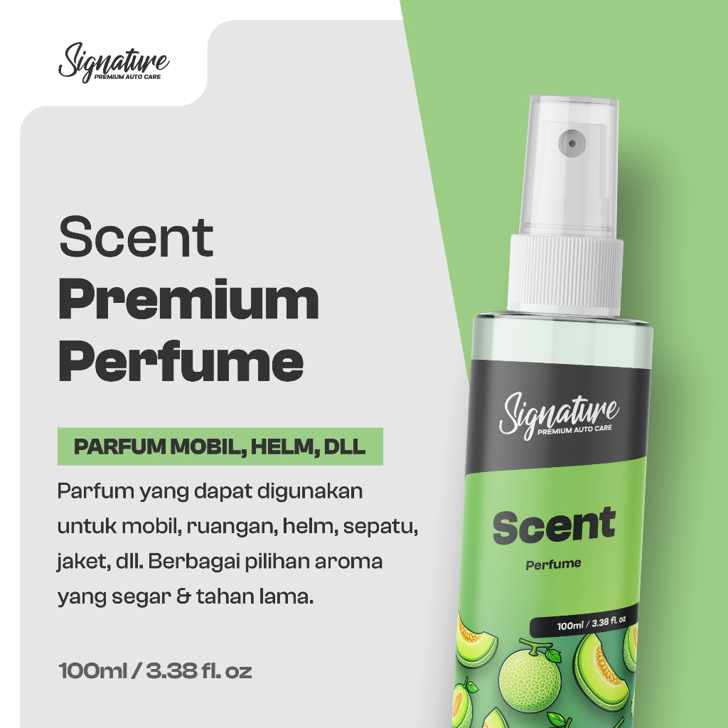 Signature SCENT Parfum Mobil - Air Freshener Pengharum Mobil, Helm, Jaket, Sepatu, Ruangan Penghilang Bau / Odor Eliminator