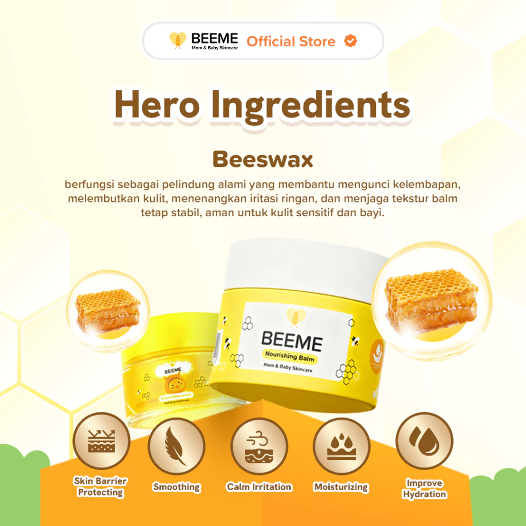 Balm Serbaguna Bayi & Keluarga 5gr BEEME, Melembapkan, Bahan Alami, Rawat Ruam & Eksim - Gambar 3