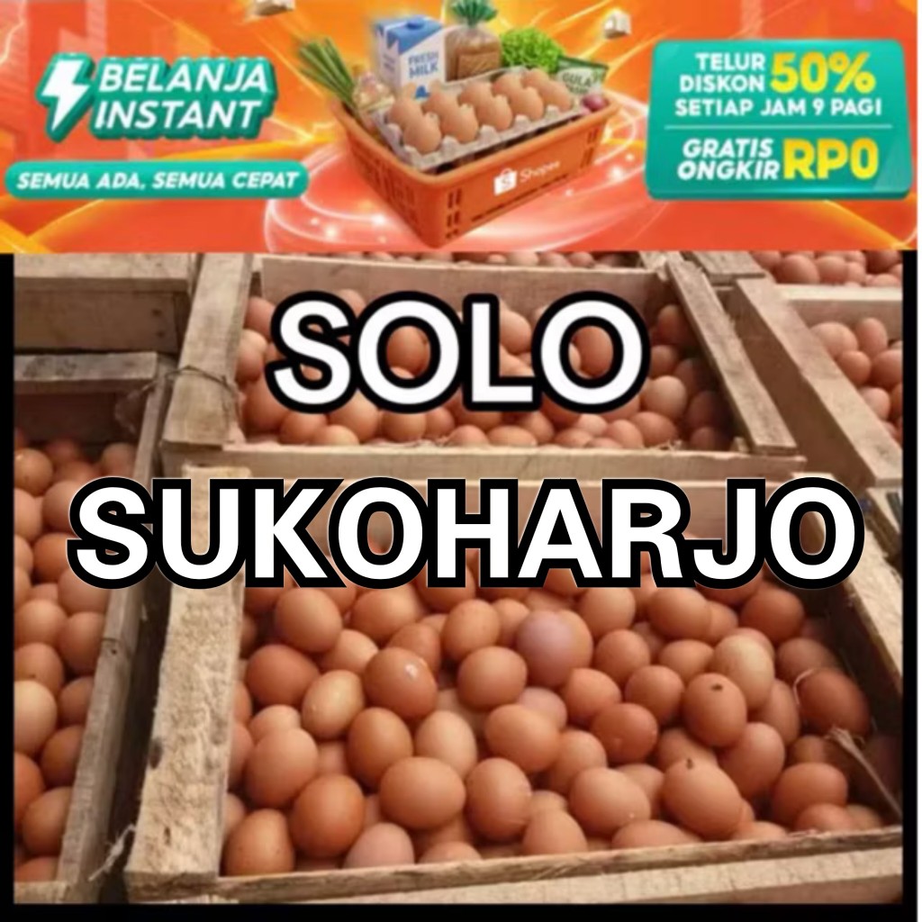 TELUR AYAM NEGERI fresh pilihan / Pengiriman INSTAN solo sukoharjo