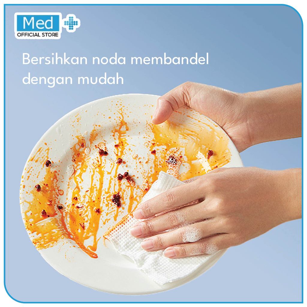 Med+ Kitchen Towel Tissue Disposable Sabun / Tisu Dapur Multifungsi Sekali Pakai Praktis & Higienis - Gambar 3