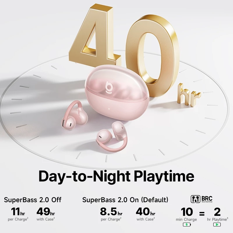 [NEW LAUNCH] Baseus Bowie MC2 Air Open-Ear Earbuds Bluetooth 6.0 Earphones SuperBass 2.0 IP67 Waterproof - Gambar 3