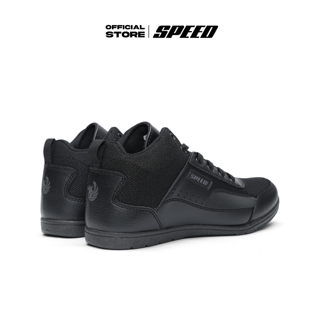 Speed - Frontier Benson - Sepatu Sneakers Sekolah Formal Hitam pria wanita dewasa Uk 37-42 - Gambar 4