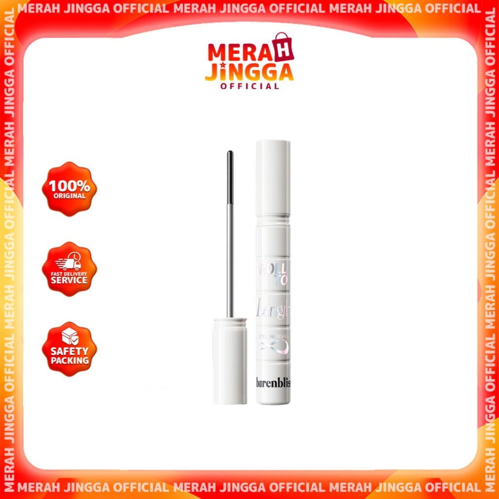 BNB barenbliss Roll Length Steel Mascara Waterproof Sweatproof & Smudgeproof / Merah Jingga Official