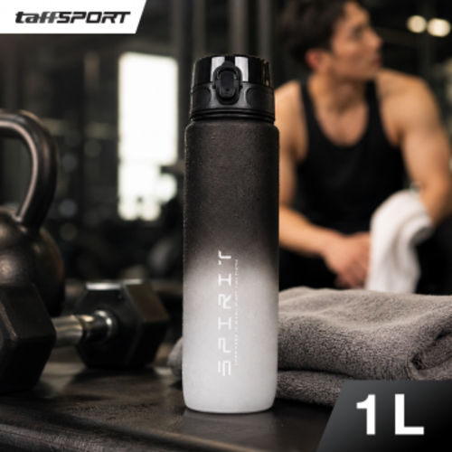 TaffSPORT Botol Minum Sport Water Frosted Bottle with Lanyard 1L - 8691 - Gambar 2