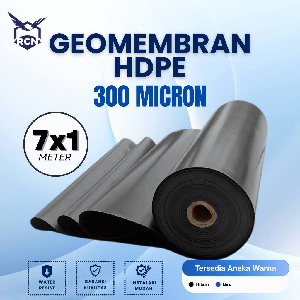 HDPE Geomembrane 300 Micron Lebar 6M dan 7M (Anti Bocor, Tahan UV, Kuat & Aman) - Gambar 2