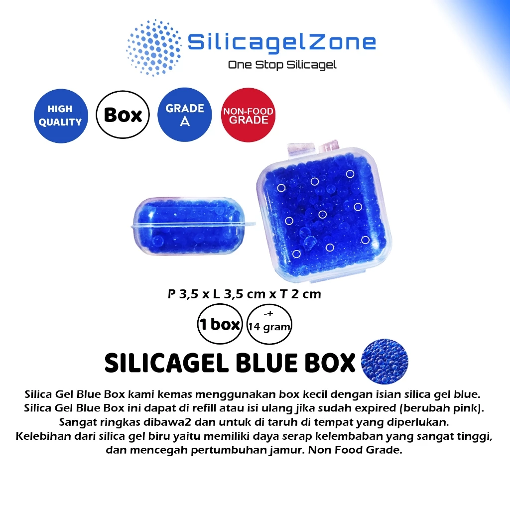 Silica Gel Blue Box Serap Lembab Anti Jamur - Gambar 2