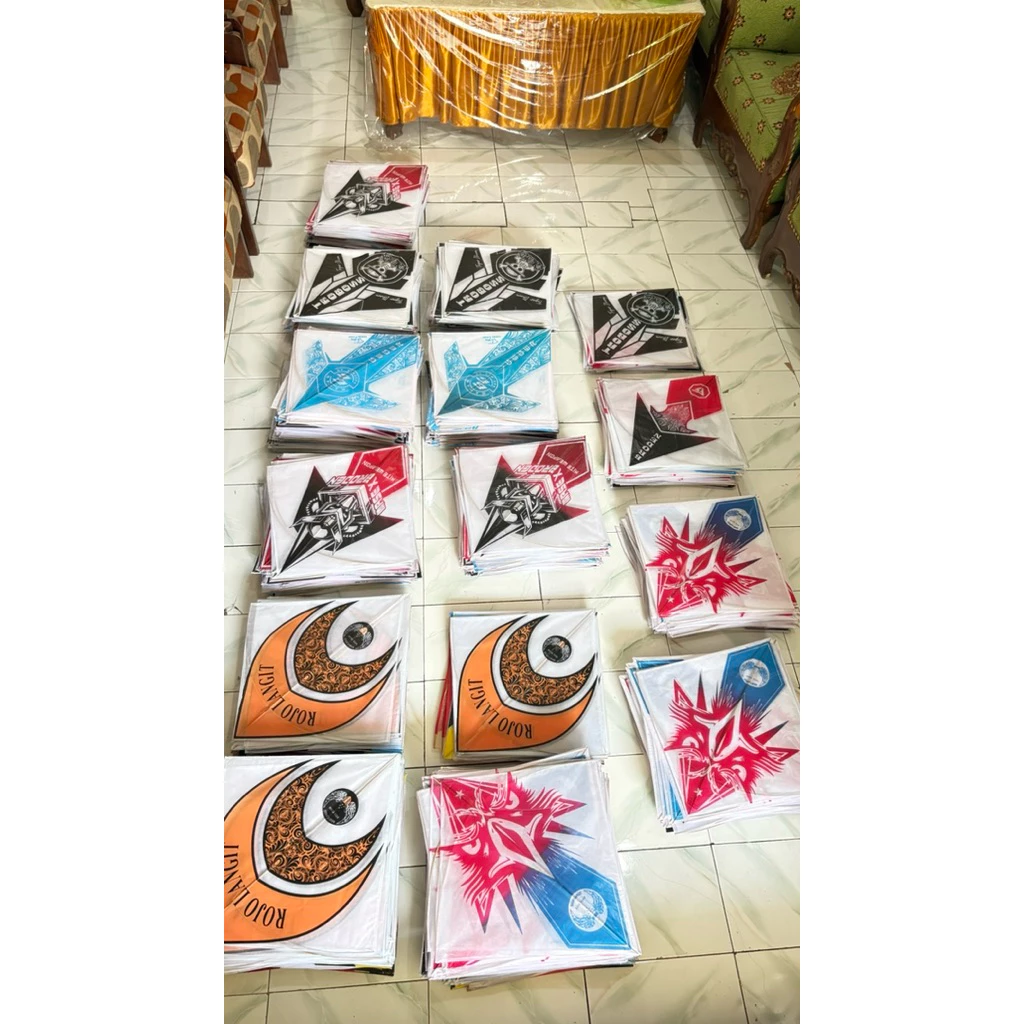 Layangan Sukhoi Standart 100Pcs Warna Cerah - Gambar 4