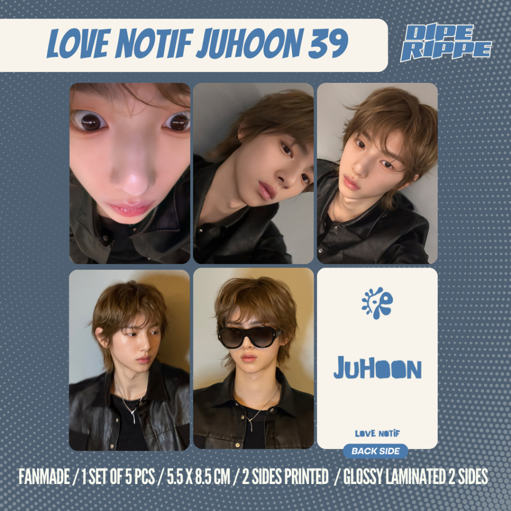 CORTIS - [1 SET CONTAINS 5 PCS] LOVE NOTIFICATION JUHOON | Shopee
