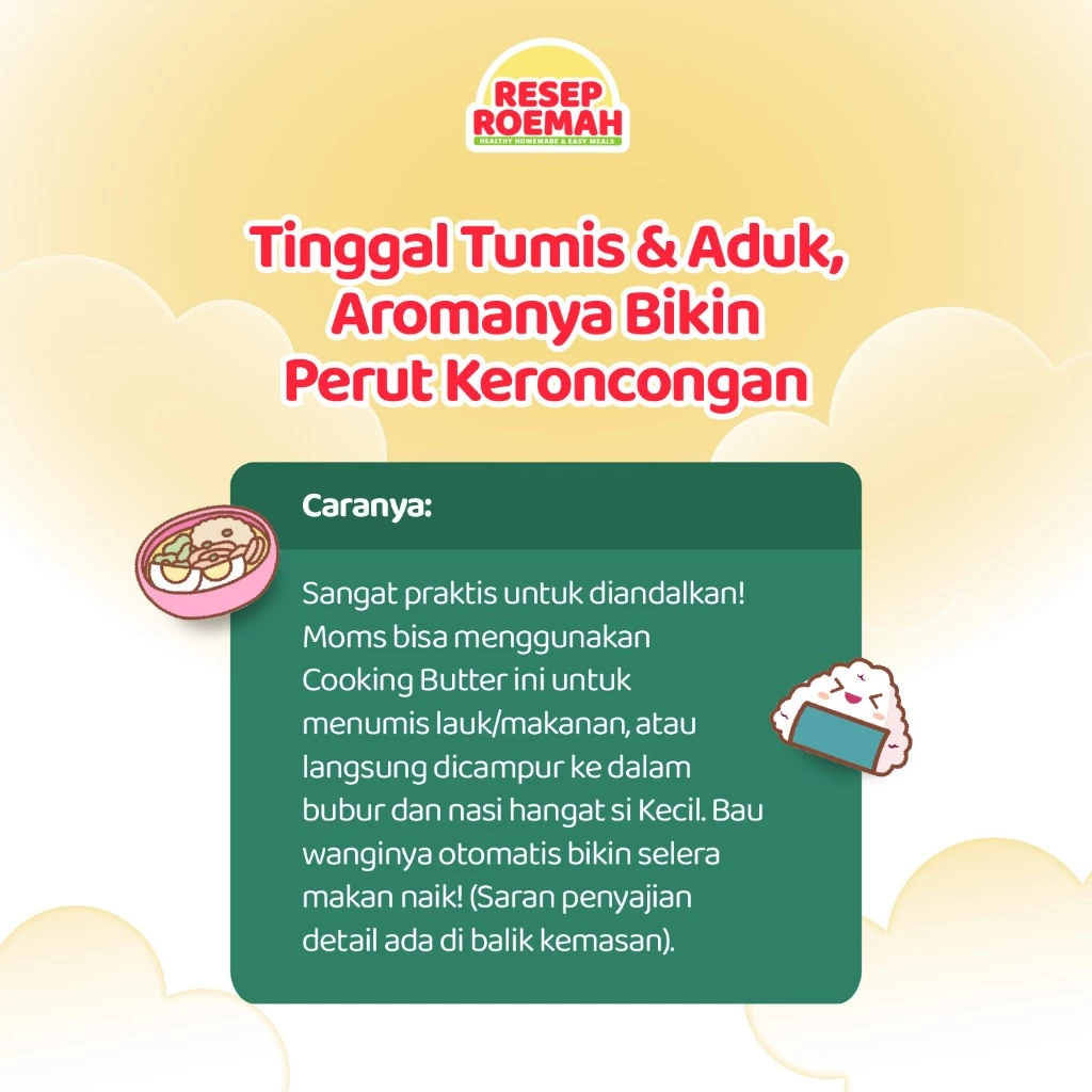 Cooking Butter Australian Grass Fed & Ghee By Resep Roemah - Butter Bumbu Organik Siap Masak Sumber Lemak Baik MPASI Rendah Laktosa - Gambar 4