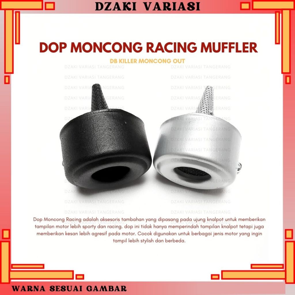 DOP MONCONG RACING MUFFLER DB KILLER MONCONG OUT 50 MM OUT 45 OUT 38 ...