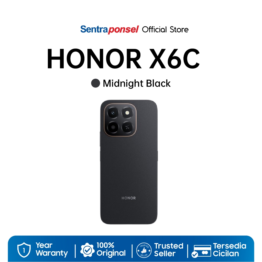 HONOR X6C 6GB/256GB NFC MediaTek Helio G81 Ultra, 5300mAh 35W / Garansi Resmi Honor Indonesia 1 Tahun - Gambar 2