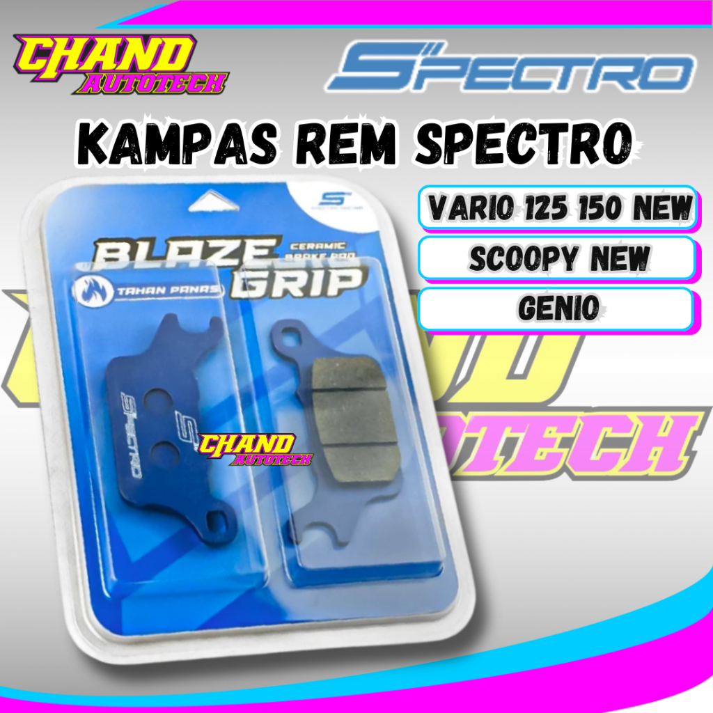 Spectro Brake Pads for Vario 125 150 Genio New Scoopy Front Brakes ...