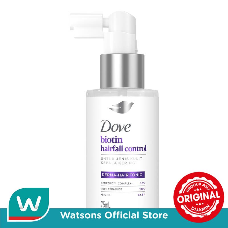 Dove Hair Tonic Biotin Hairfall Control 75ml - Gambar 2