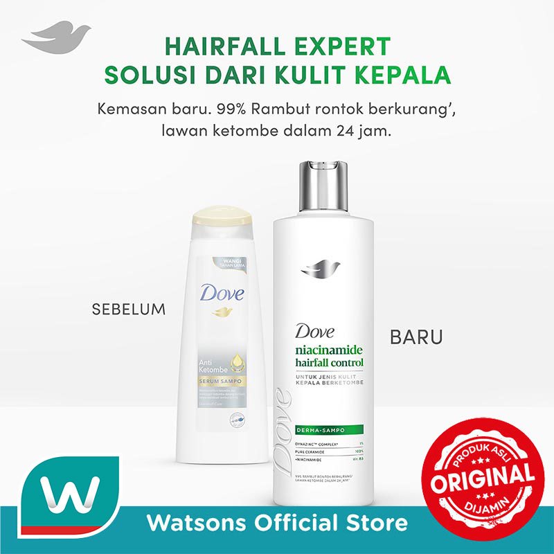 Dove Shampoo Niacinamide Hairfall Control 290ml - Gambar 4