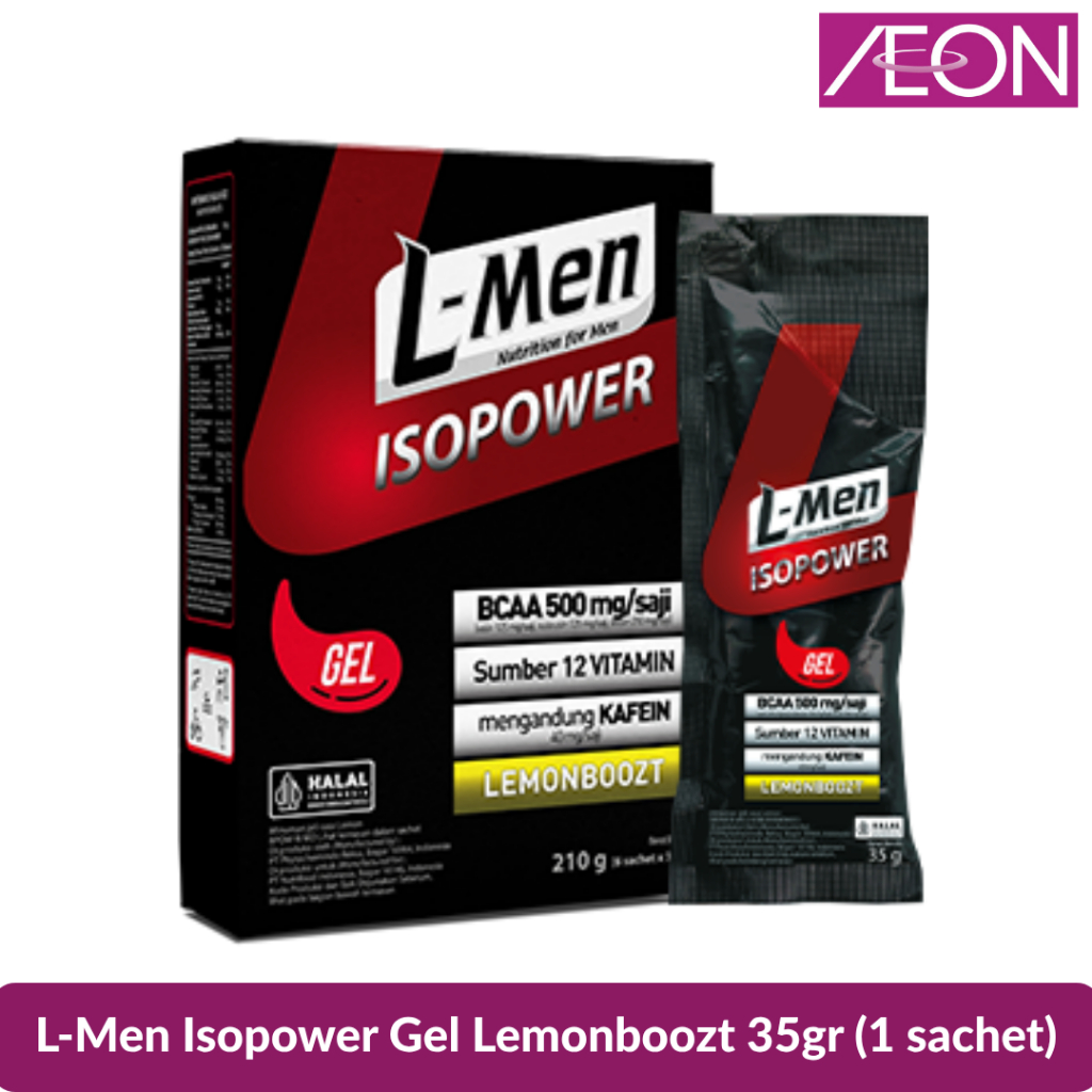 L-Men Isopower Gel Lemonboozt 35gr (1 sachet) - Gambar 2
