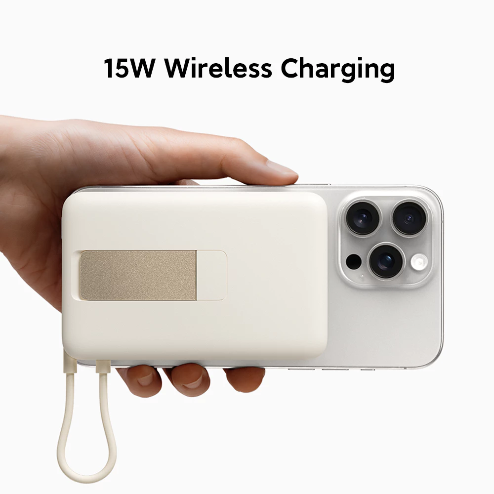 Xiaomi Magnetic Power Bank 10000mAh with Built-in Stand / Stand Fleksibel hingga 80° / 33W Wired + 15W Wireless Charging / Pass-Through Charging untuk Pengisian Simultan / Sertifikasi 3C Aman untuk Perjalanan / Powerbank [Xiaomi Official Store] - Gambar 4