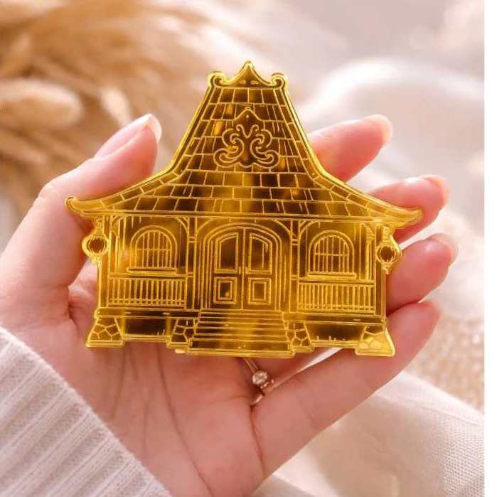 miniatur rumah adat joglo replika bangunan tradisional jawa tengah dekorasi hiasan mahar