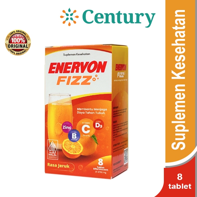 ENERVON FIZZ JERUK 8TAB@4700MG / DAYA TAHAN TUBUH / SUPLMENT VITAMIN / VITAMIN C