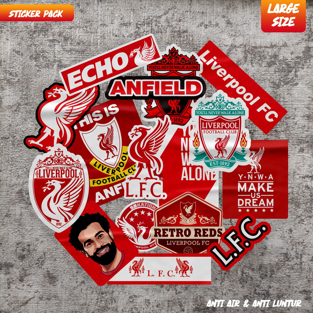 Liverpool sticker pack waterproof sticker | Shopee Singapore