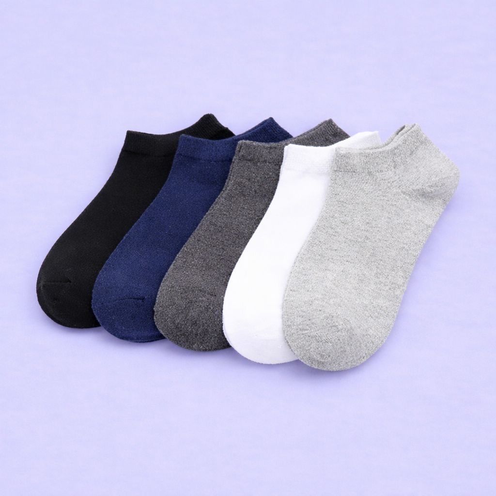ZEBALTA - [Paket 12 Pasang] Kaos Kaki Pendek Mata Kaki Random Warna - Gambar 4