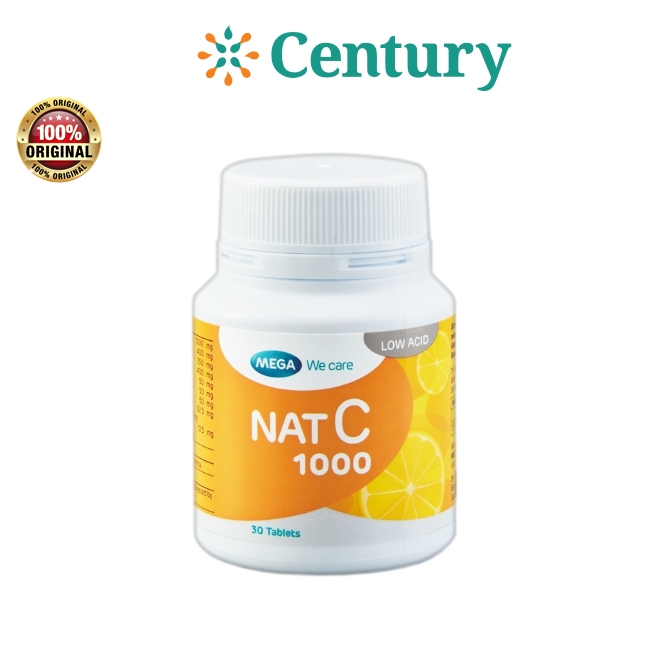 MEGA NAT C 1000 ISI 30 TABLET / VITAMIN C DAYA TAHAN TUBUH / SUPLEMENT VITAMIN - Gambar 3