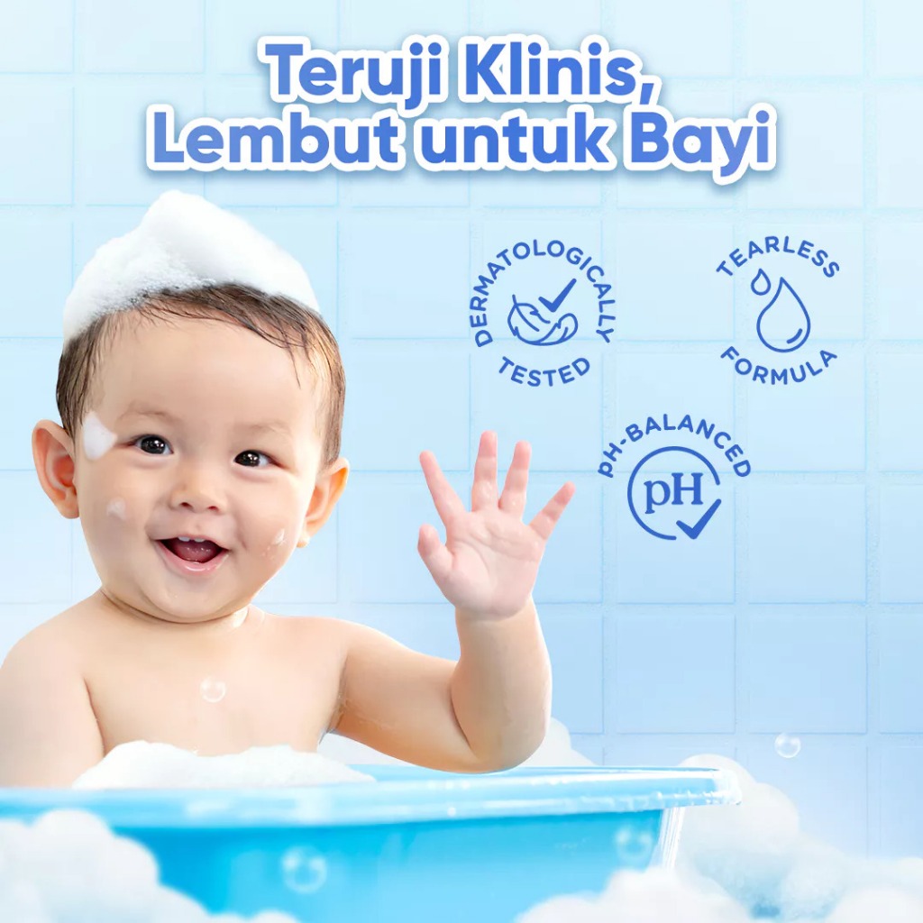 Sabun Mandi Cussons Baby 2in1 Hair Body Wash Mild & Gentle - Gambar 2