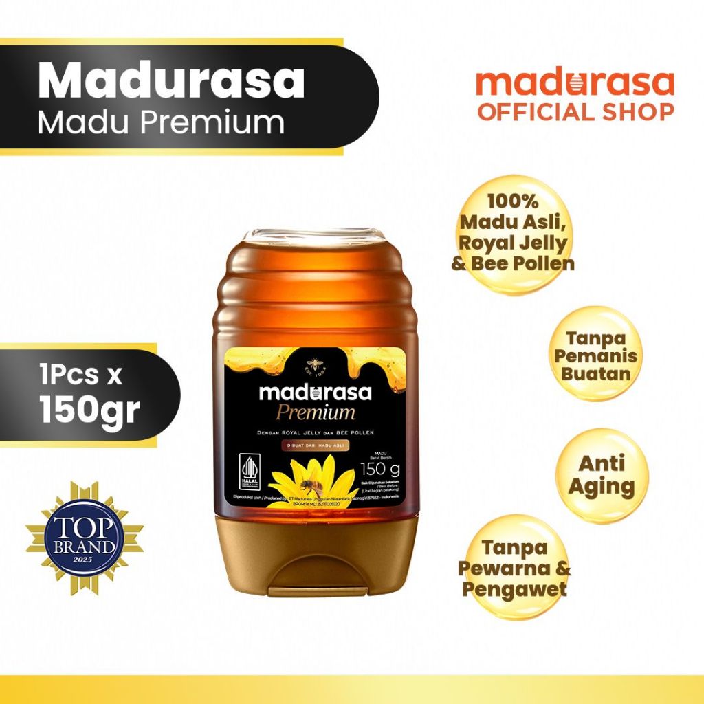 Madurasa Premium 150Gr - Madu Asli Royal Jelly Bee Pollen