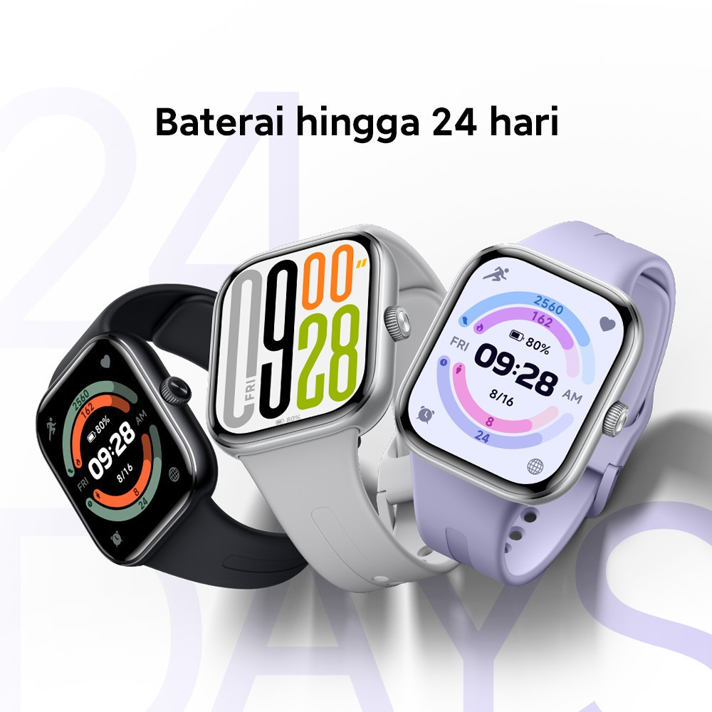 Xiaomi Redmi Watch 5 / Amoled bezel 2,07 / Baterai hingga 24 hari / Motor Linear / Pemantau Heart Rate & Sleep Tracking [Official Store] - Gambar 3