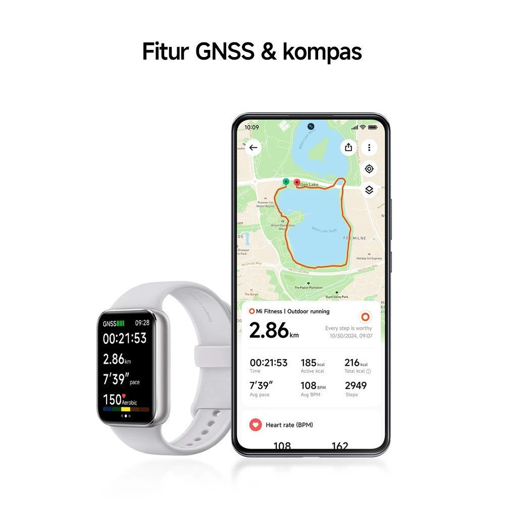 Xiaomi Smart Band 9 Pro / Bezel Tipis 1,74 / 150 Mode Olahraga / Pemantau Oksigen Darah & Detak Jantung / Frame Alloy Allumunium [Official Store] - Gambar 3