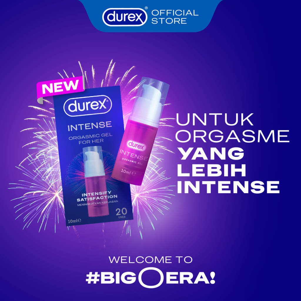 Durex Intense Gel 10ml - Gel orgasm wanita bukan pelumas atau lubricant & Durex Invisible Kondom Super Tipis - Kondom Aman Pria 2s - Gambar 2