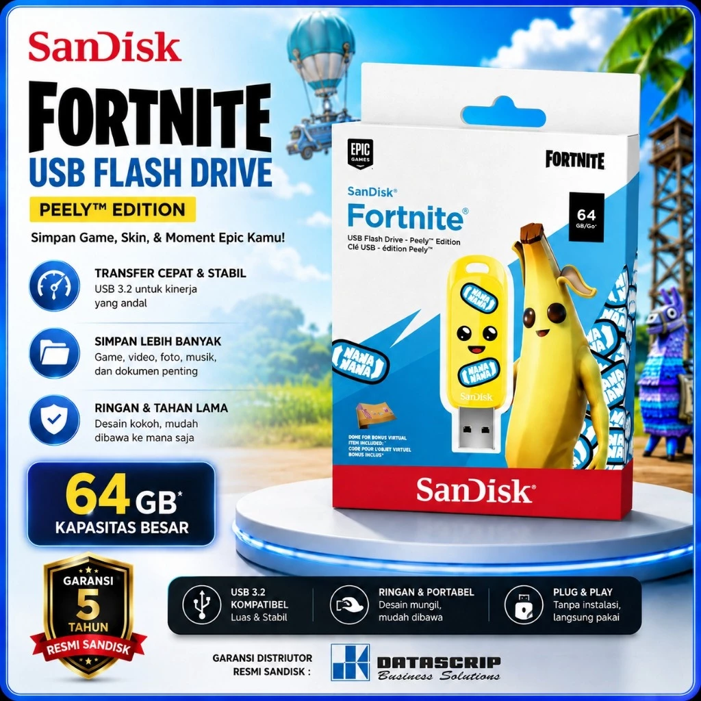 SANDISK Fortnite Flash Disk Usb 3.2 64Gb / 128Gb / 256Gb